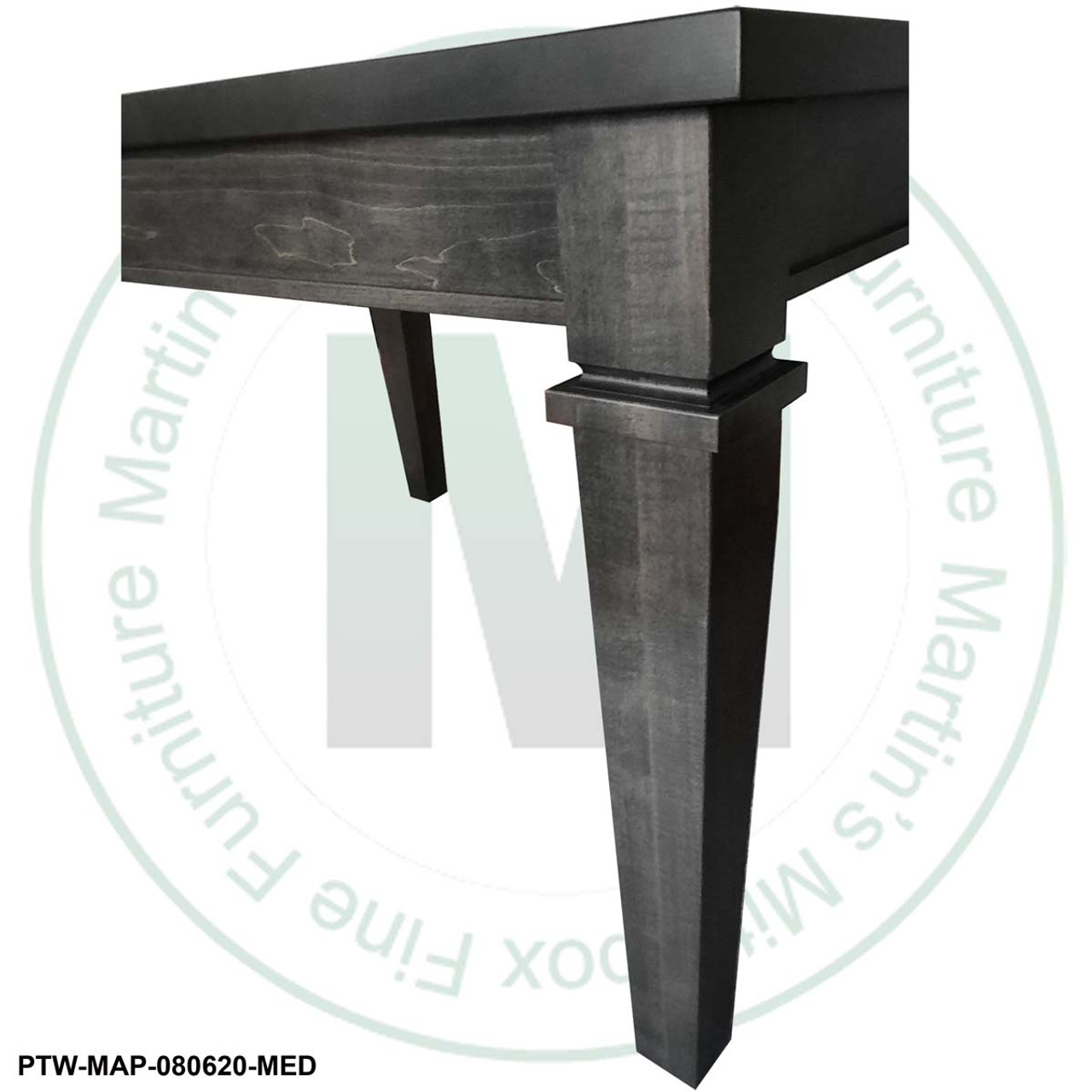 Wormy Maple Arizona Solid Top Harvest Table 48''D x 84''W x 30''H And 2 - 16'' Extensions