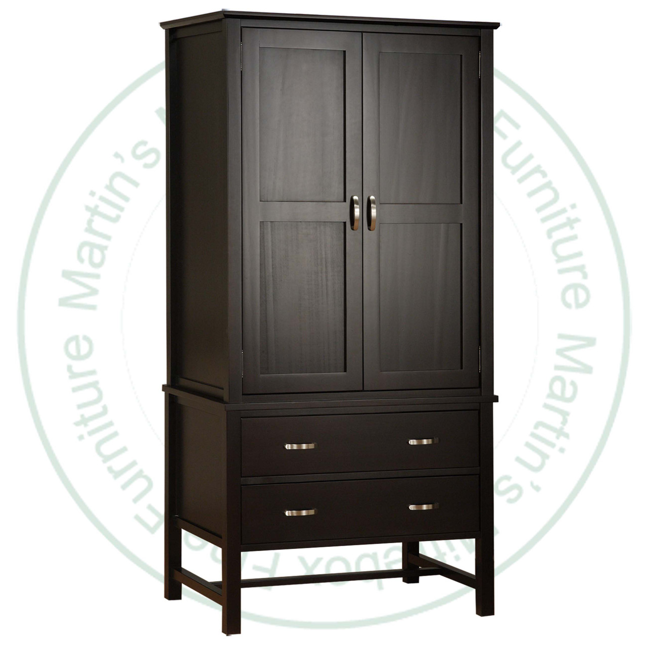 Maple Brooklyn 2 Piece Armoire 26''D x 37''W x 77''H