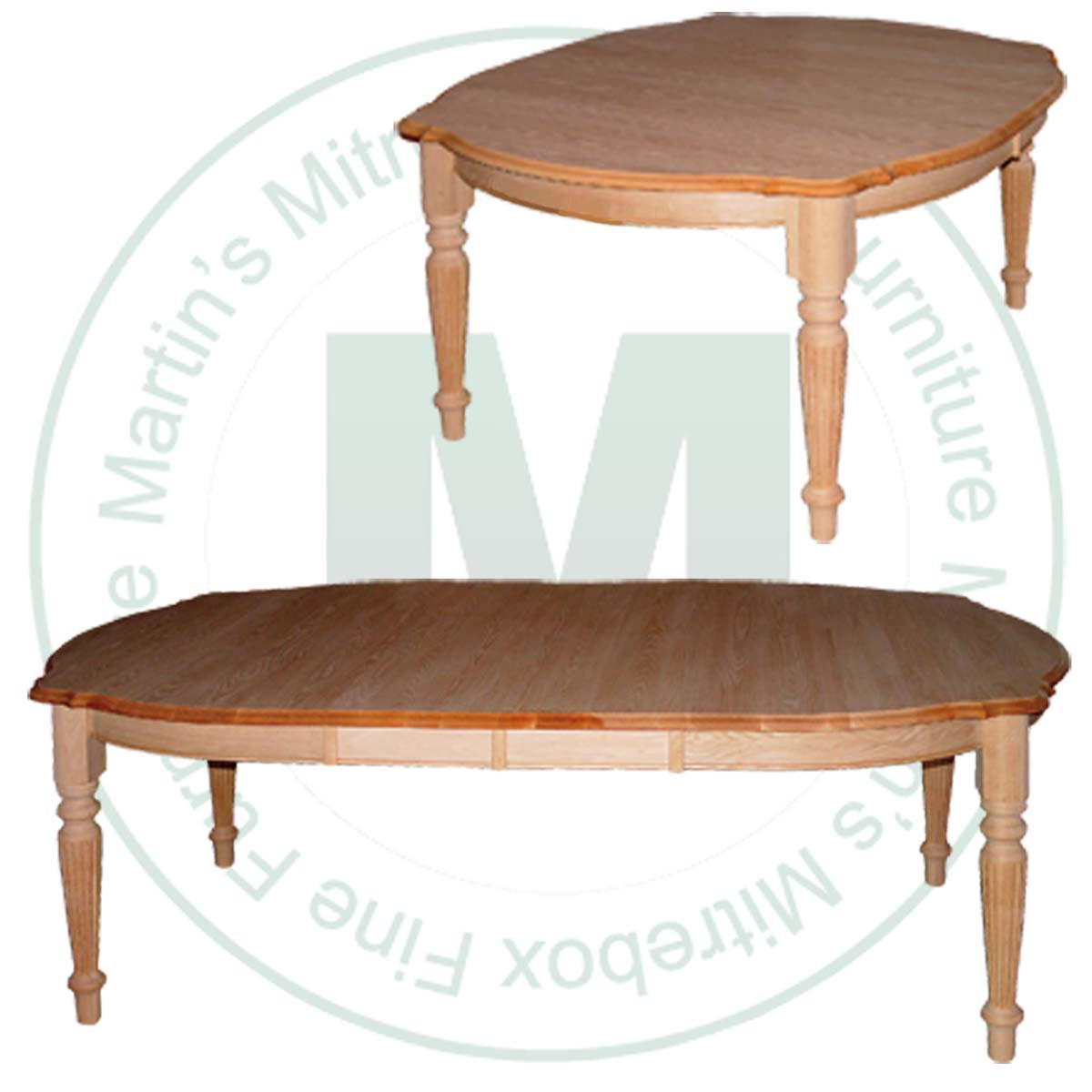 Wormy Maple Cressman Extension Harvest Table 42''D x 60''W x 30''H With 2 - 12'' Leaves