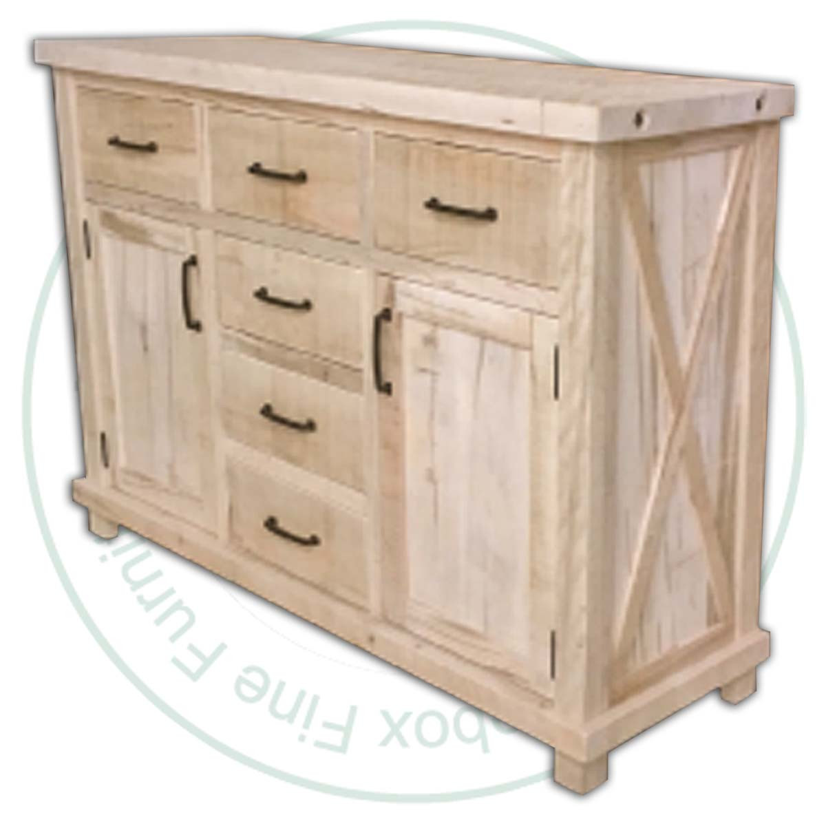 Wormy Maple Truss Sideboard 20'' Deep x 60'' Wide x 42'' High