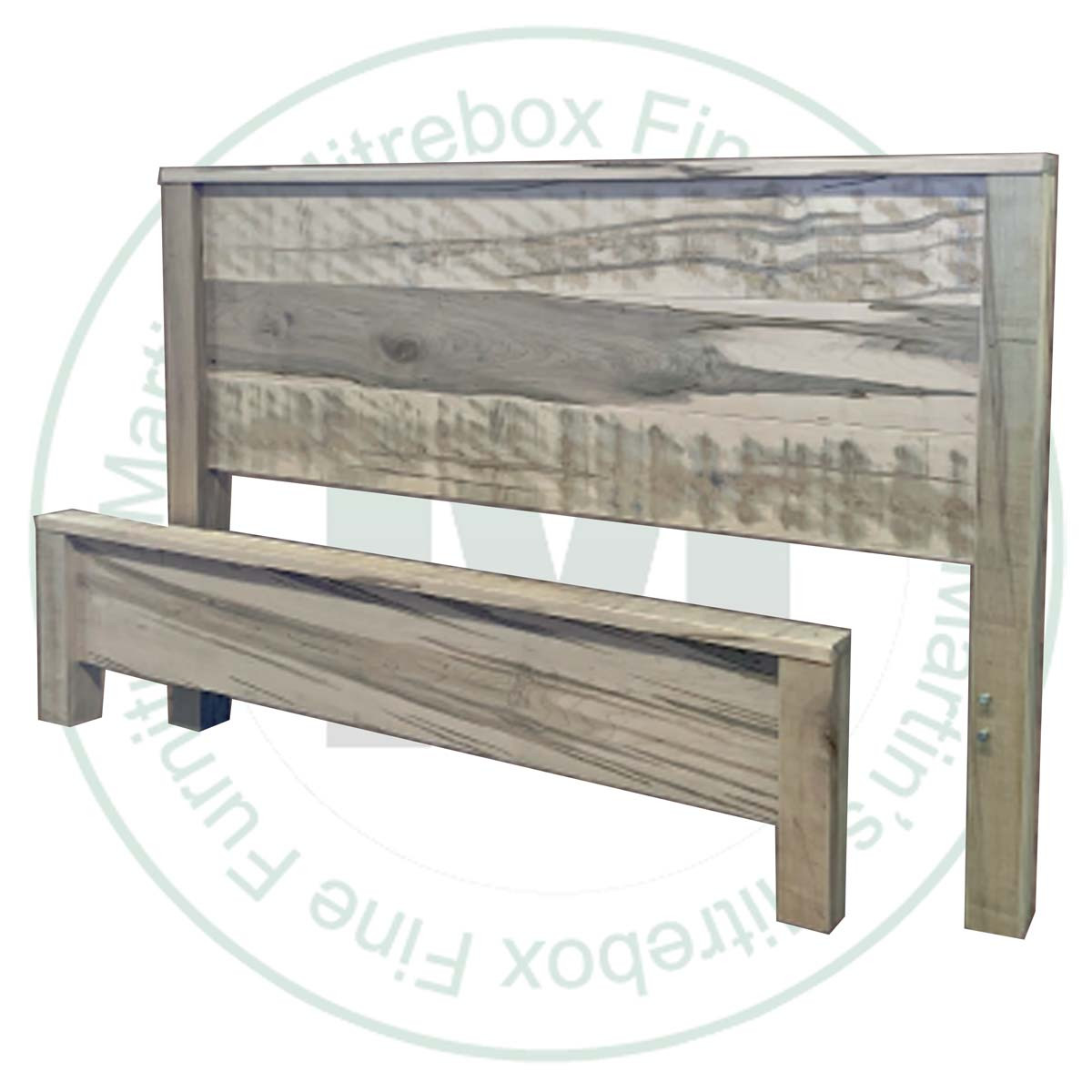 Wormy Maple Delta Queen Bed With 16'' Low Footboard