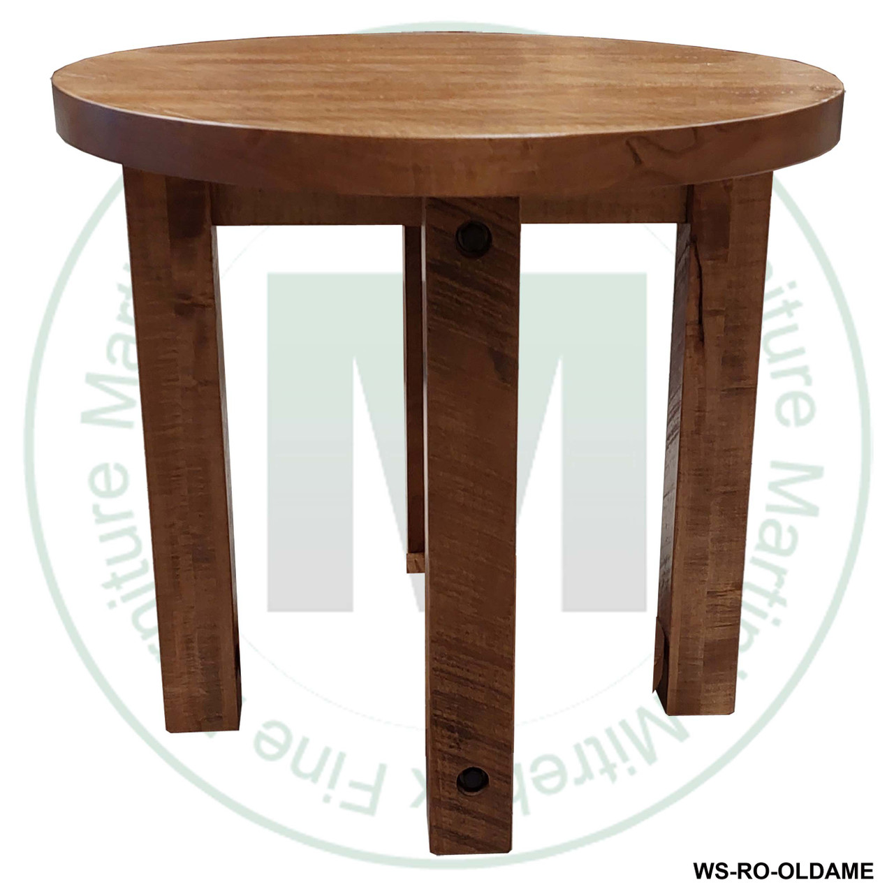 Maple Adirondack Round Small End Table