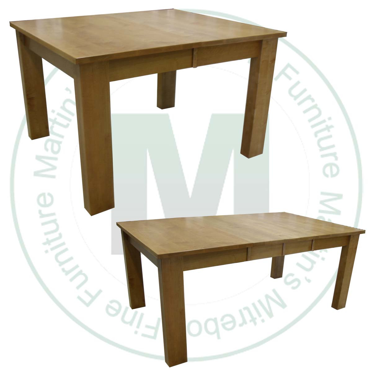 Maple Dessau Extension Harvest Table 42''D x 48''W x 30''H With 2 - 12'' Leaves