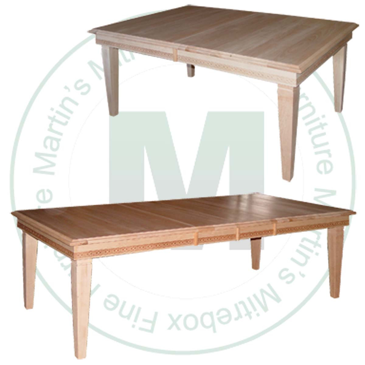 Wormy Maple Early American 1' Top Harvest Table 36''D x 72''W x 30''H With 3 - 12'' Leaves