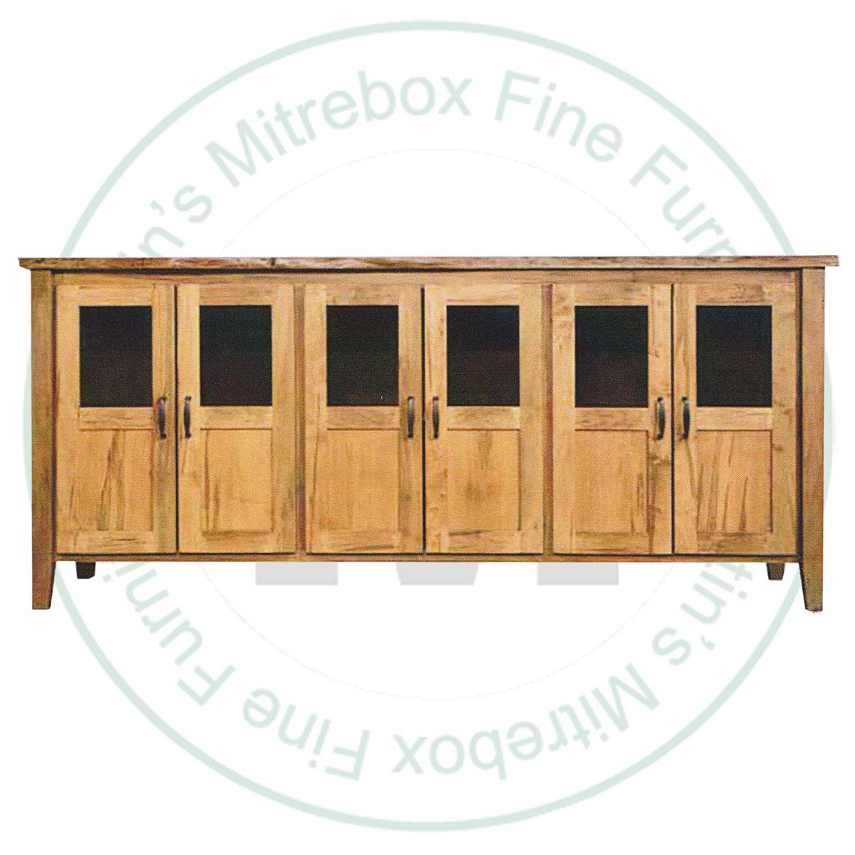 Maple Riverside 6 Glass Door Sideboard