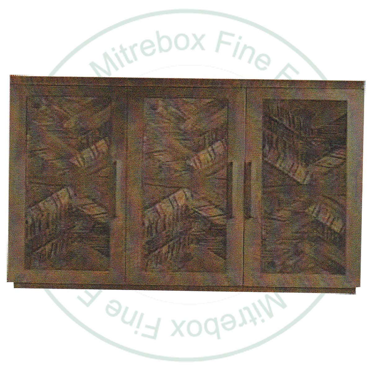 Pine Bristol 3 Herringbone Door Sideboard