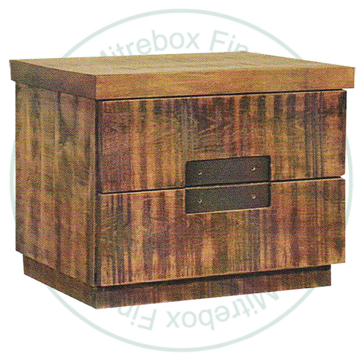 Oak Arthur 2 Drawer Nightstand