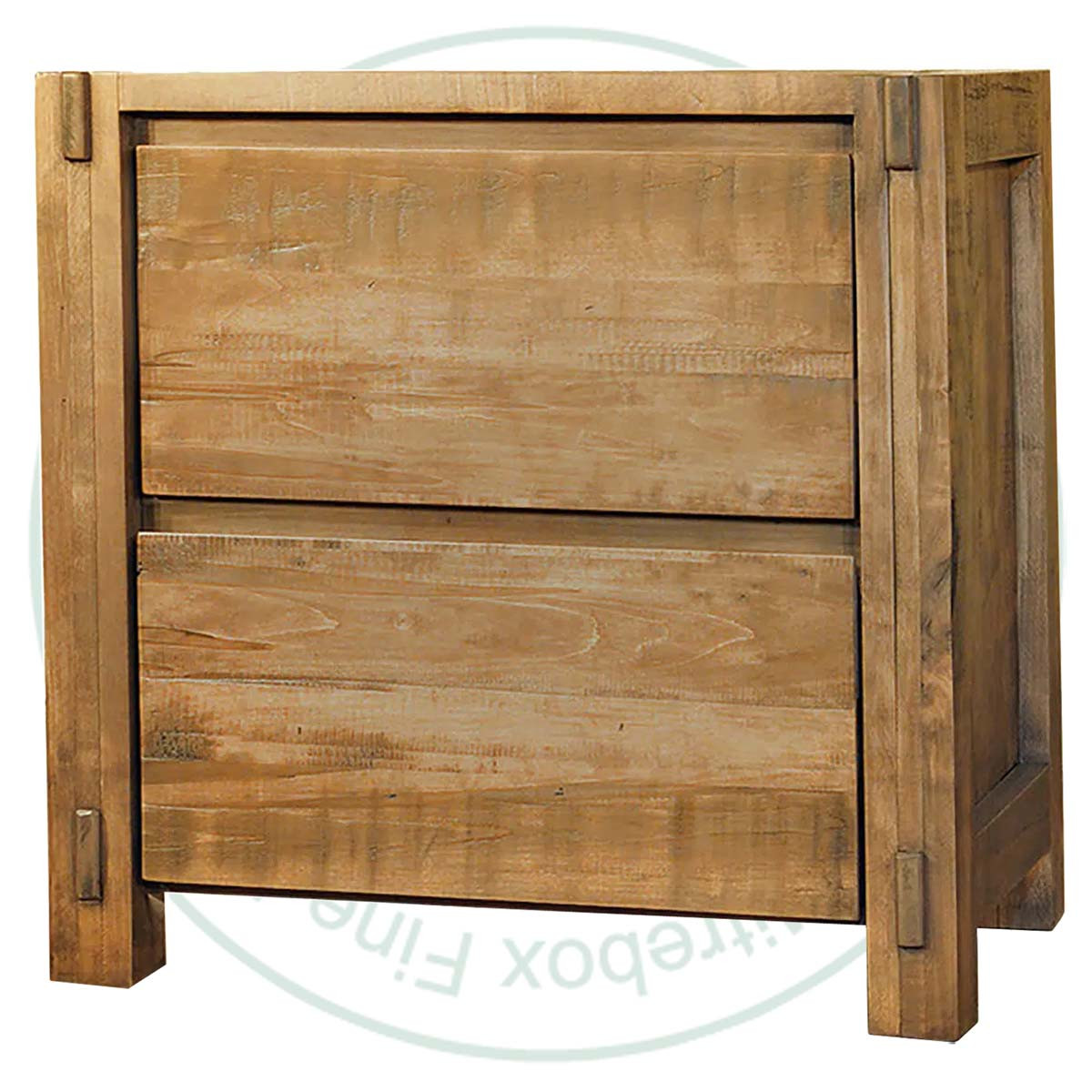 Oak Neo 2 Drawer Nightstand