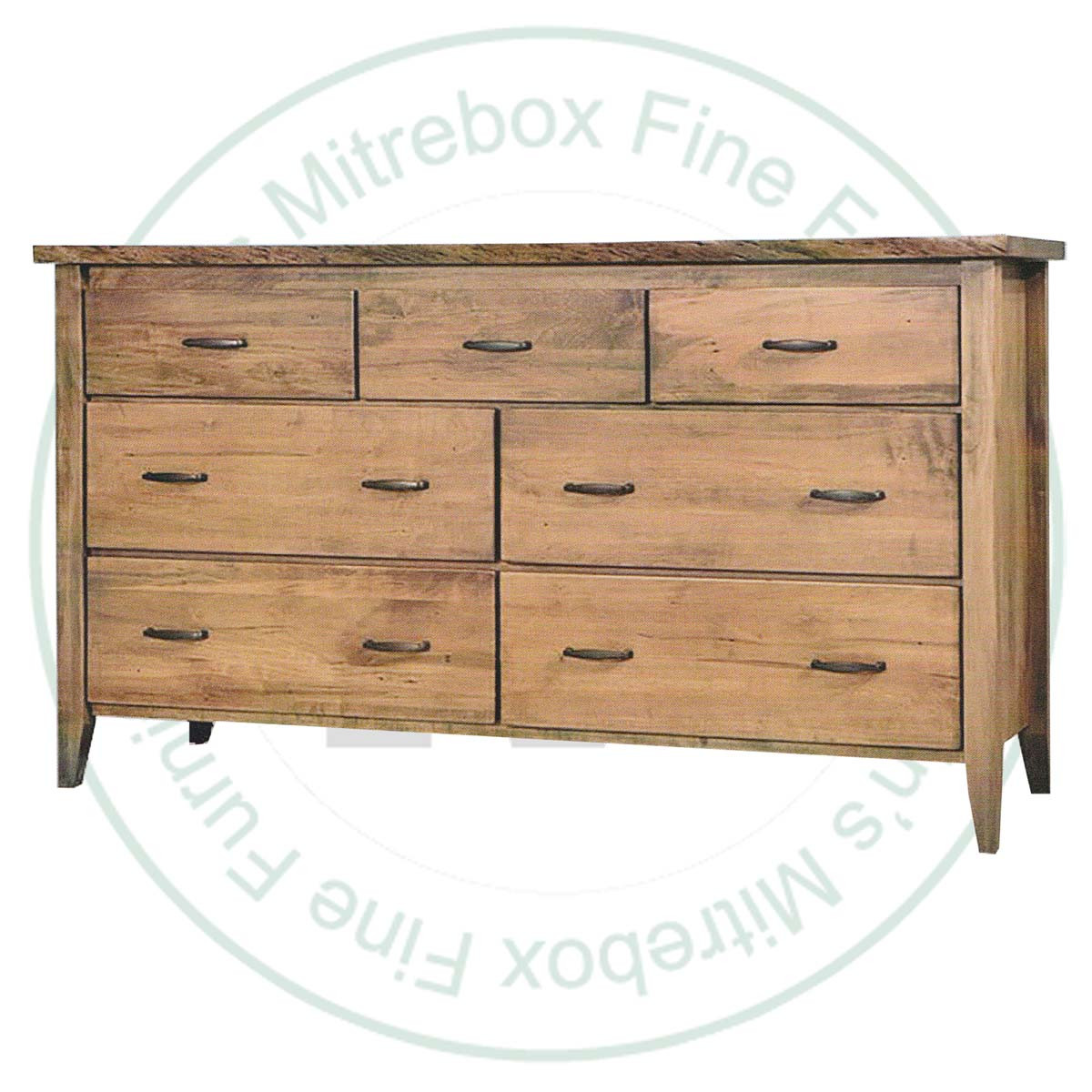 Oak Riverside 7 Drawer Dresser