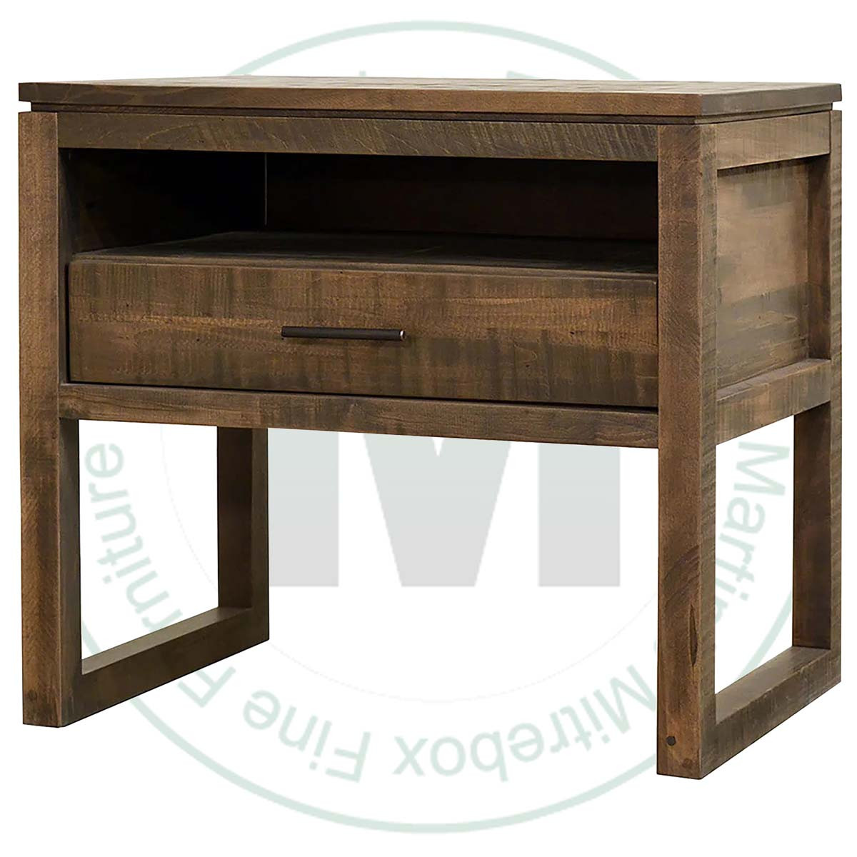Oak Tempas 1 Drawer Wide Nightstand