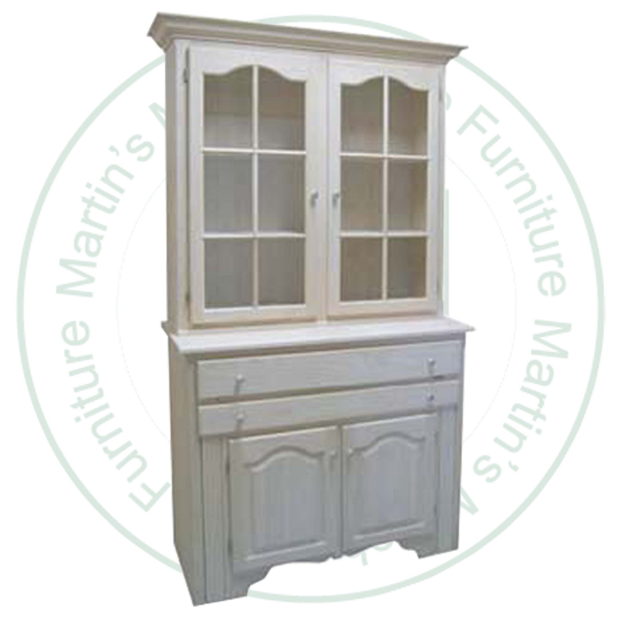 Wormy Maple Sleight Of Hand Hutch And Buffet 48'' Wide x 86'' High x 18'' Deep