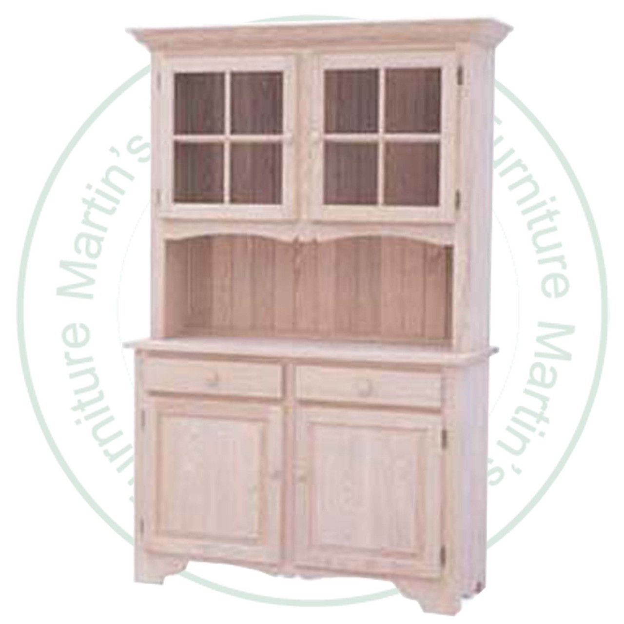 Oak Chambord Hutch And Buffet 48'' Wide x 80'' High x 18'' Deep