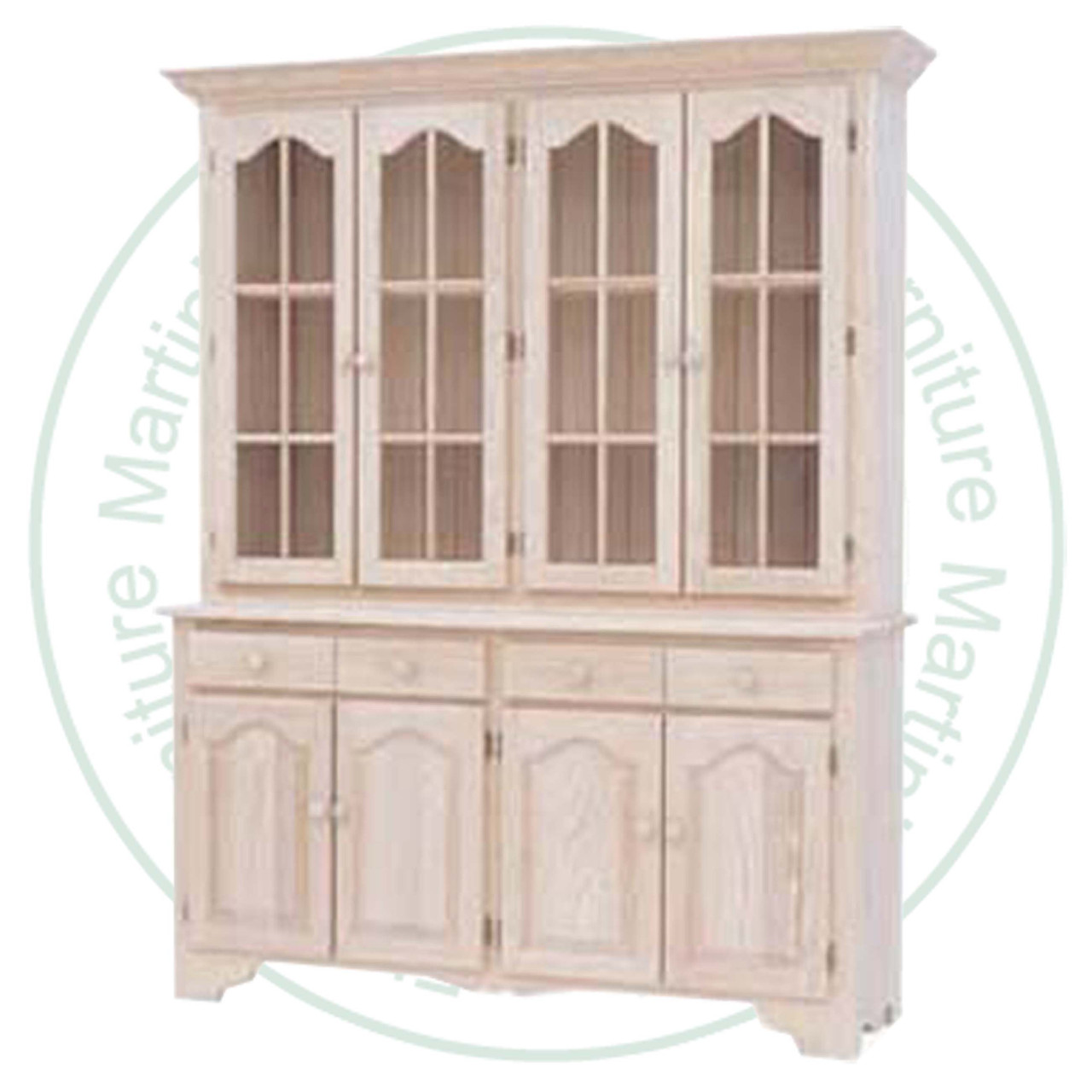 Maple Green Gables Hutch And Buffet 72'' Wide x 80'' High x 18'' Deep