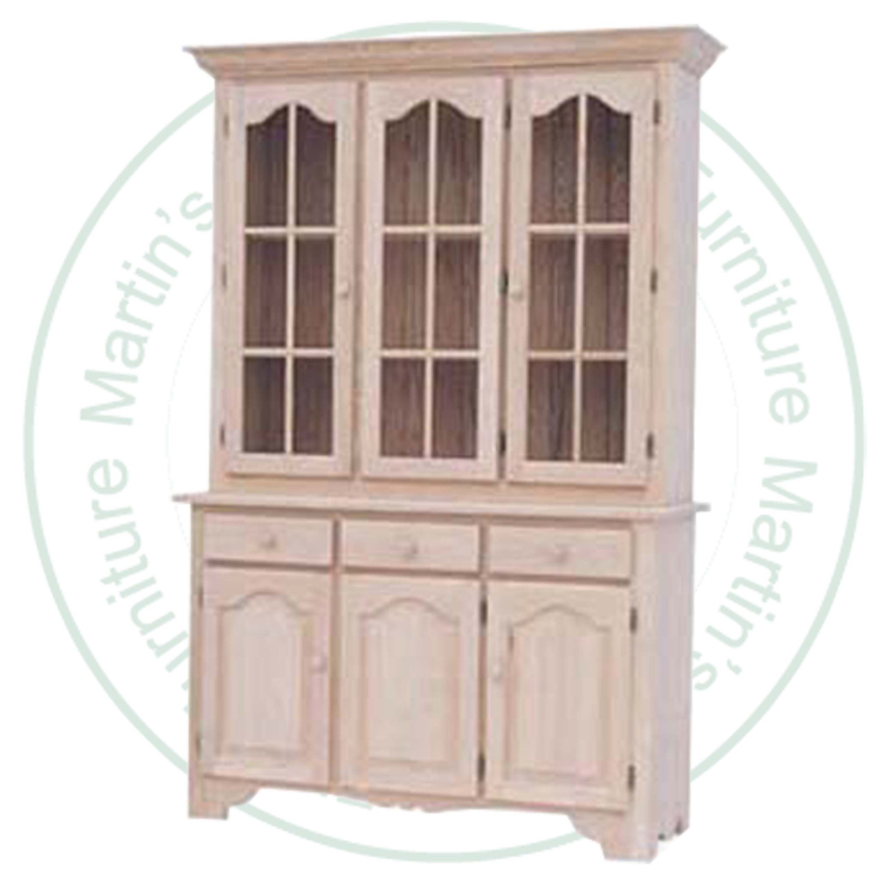 Oak Green Gables Hutch And Buffet 52'' Wide x 80'' High x 18'' Deep