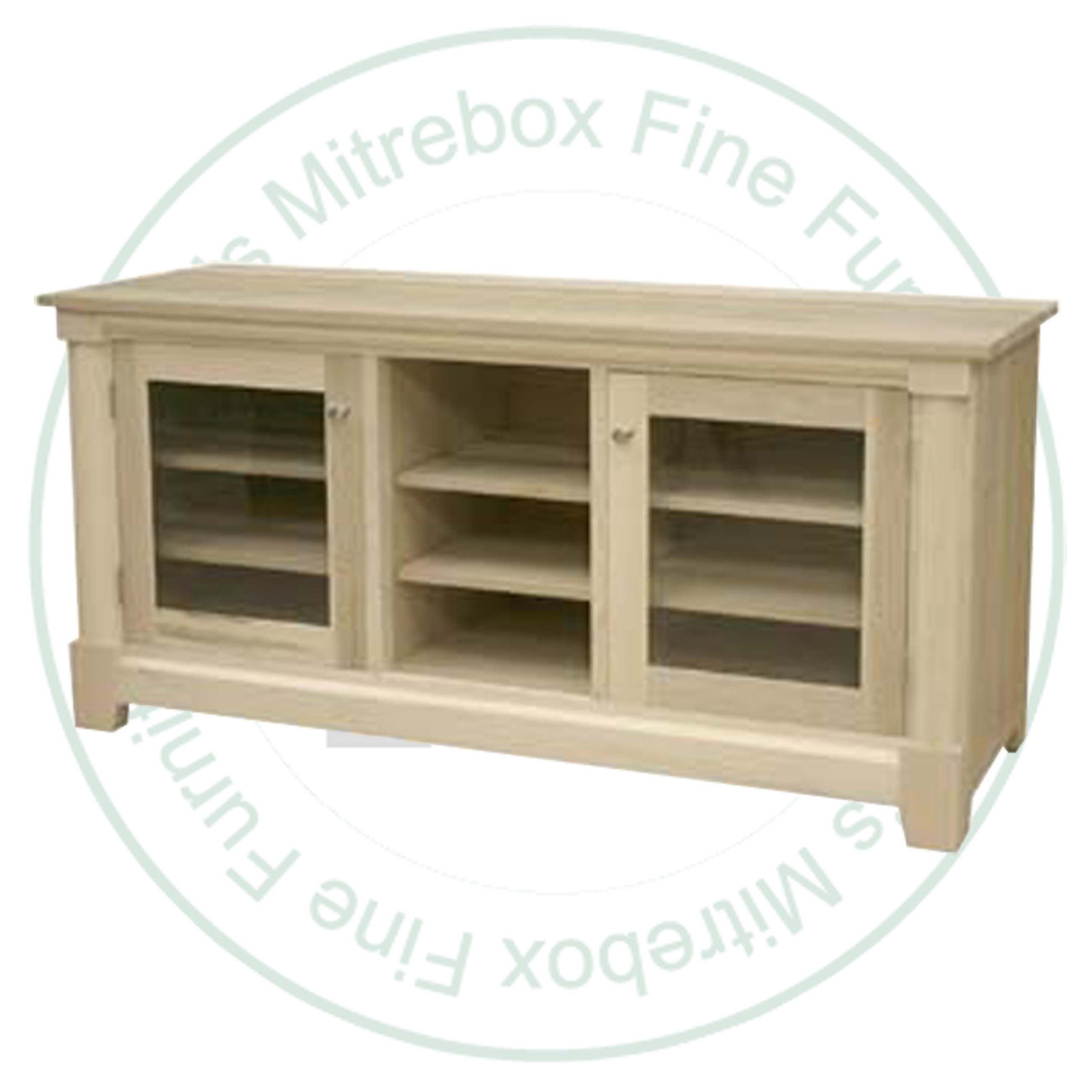 Wormy Maple Hudson Entertainment Stand  61'' Wide x 29'' High x 19'' Deep