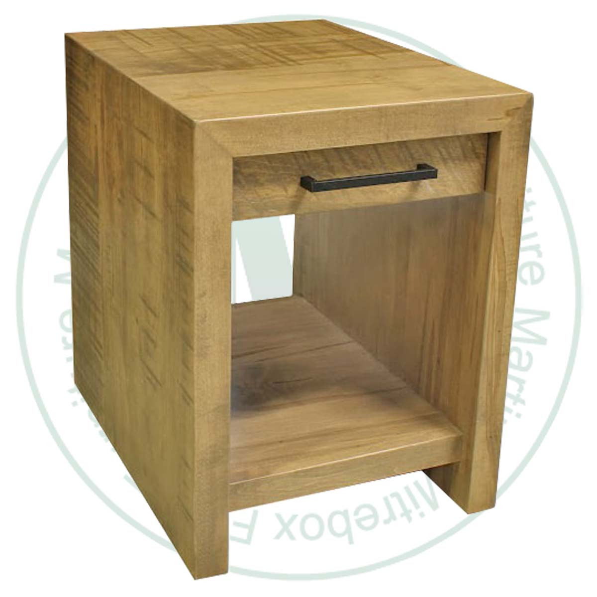 Oak Warehouse 1 Drawer and Shelf End Table