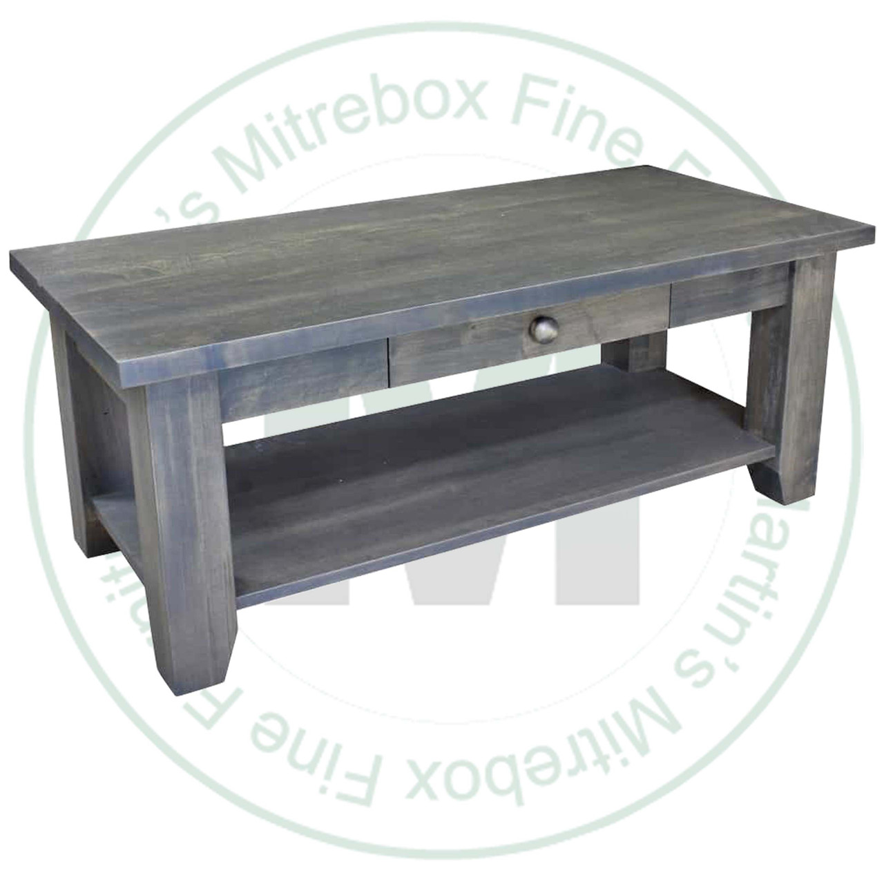 Maple Dakota 1 Drawer and 1 Shelf Coffee Table