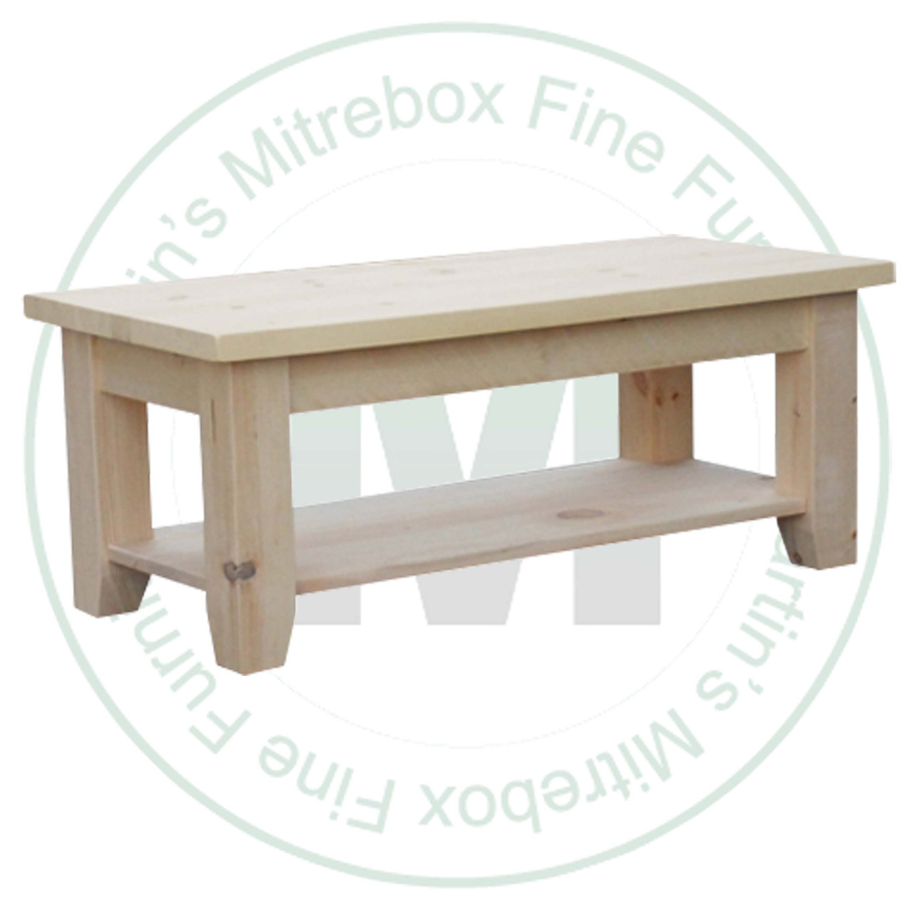 Pine Dakota 1 Shelf Coffee Table