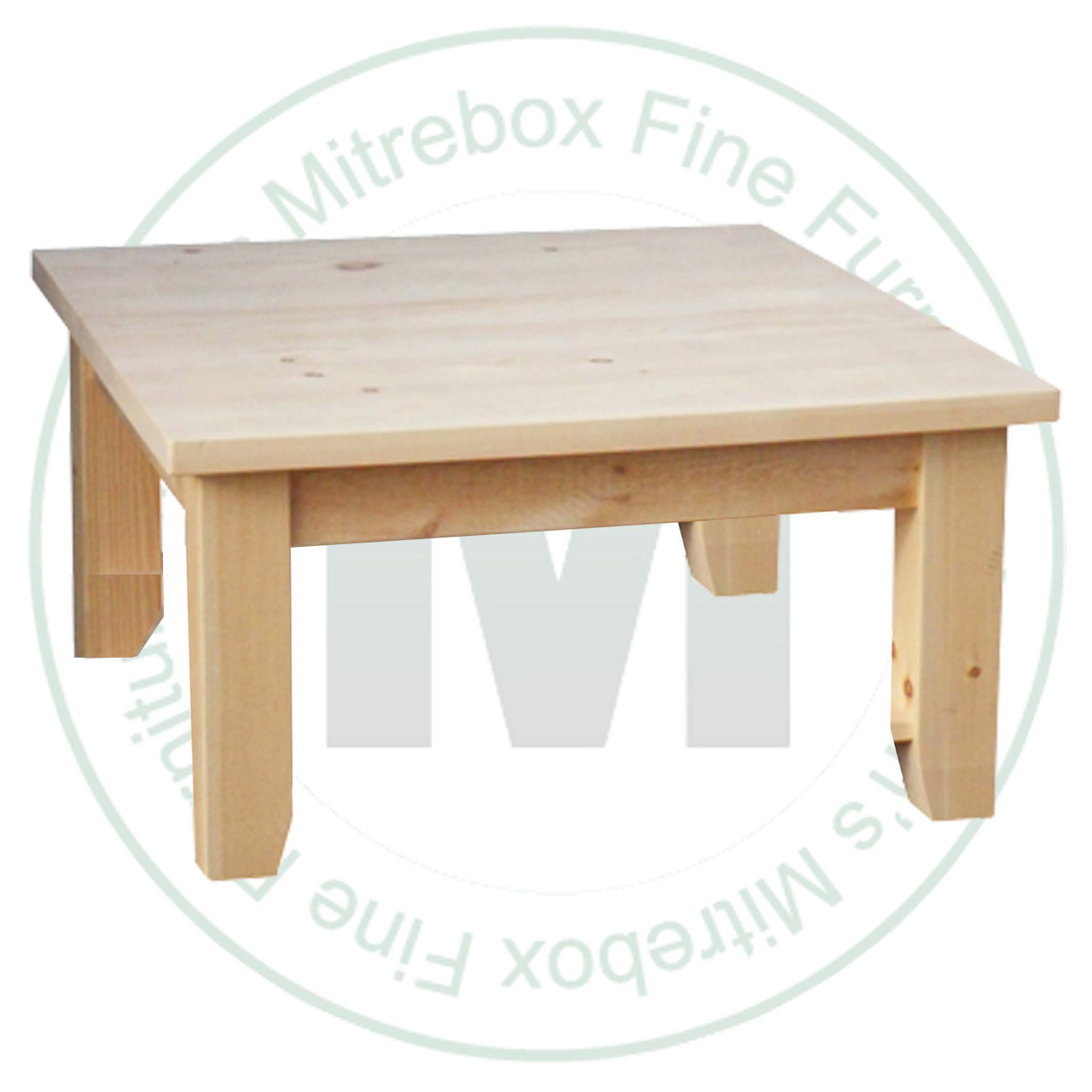 Wormy Maple Dakota Large Square Coffee Table