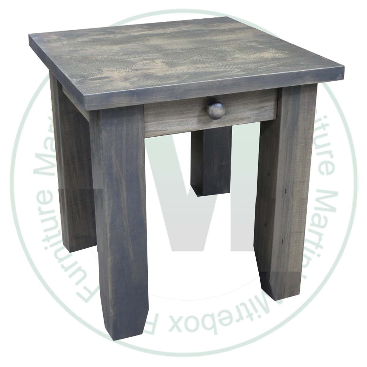 Wormy Maple Dakota 1 Drawer End Table