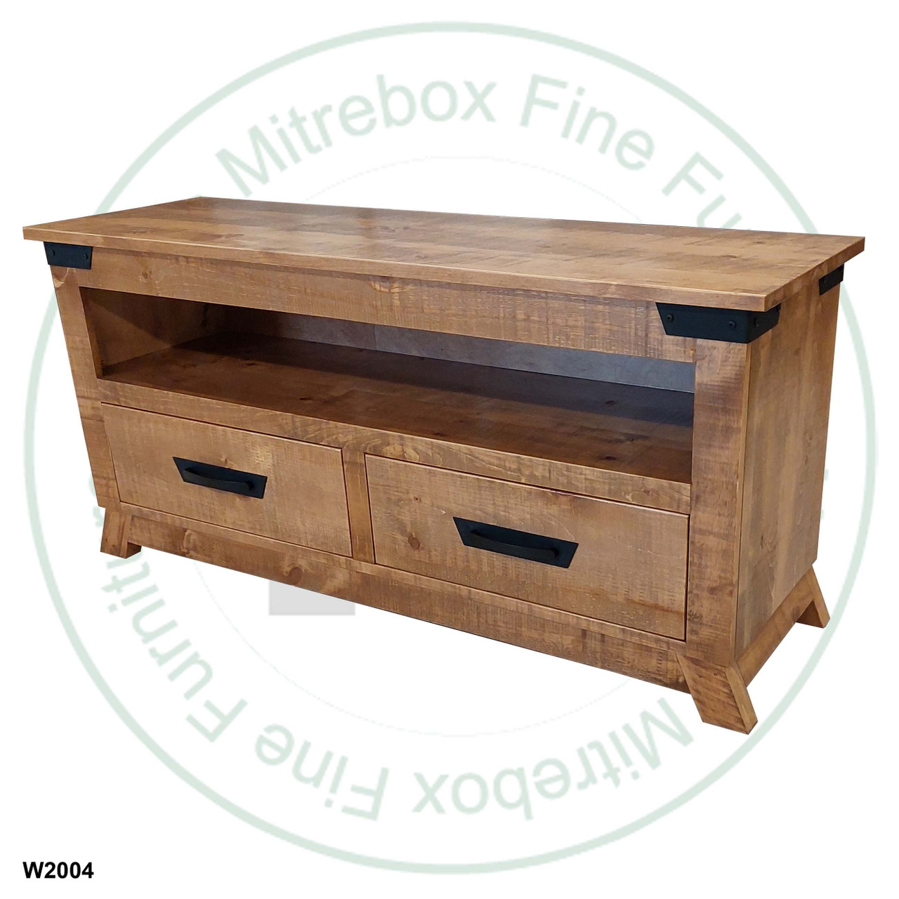Maple Hamilton 2 Drawer and Componant Slot HDTV Entertainment Cabinet