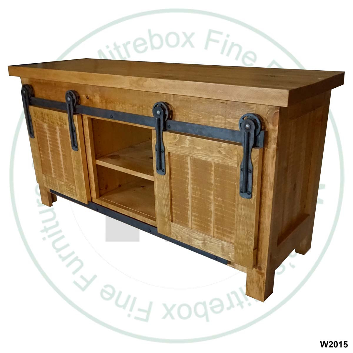 Wormy Maple Rocklyn 2 Door Wide HDTV Entertainment Cabinet