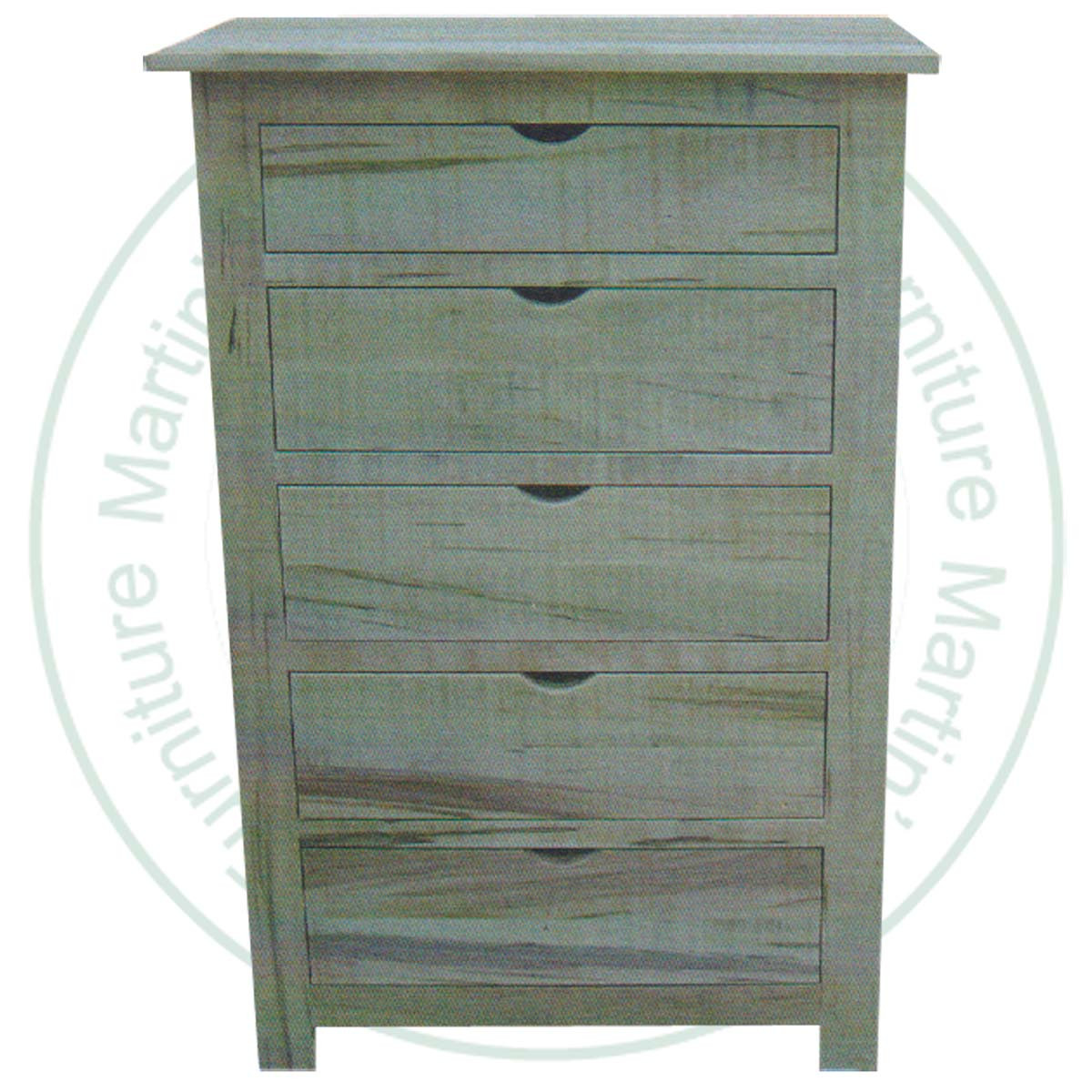 Wormy Maple Barn Door 5 Drawer Chest Of Drawers