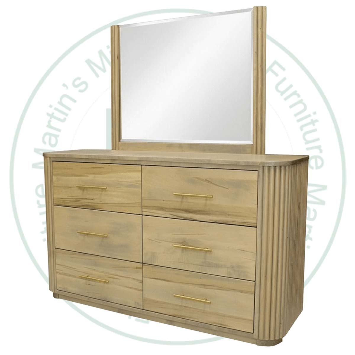Fiona 6 Drawer Dresser. Dresser Dimensions 18'' Deep x 60'' Wide x 36'' High