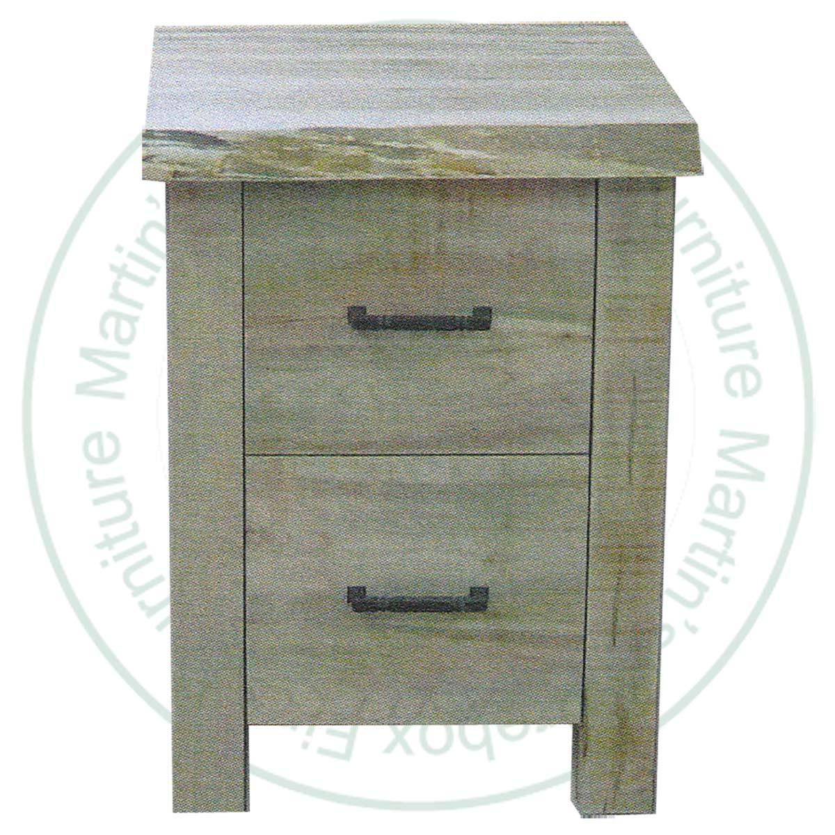 Wormy Maple Arcadia Live Edge 2 Drawer Filing Cabinet