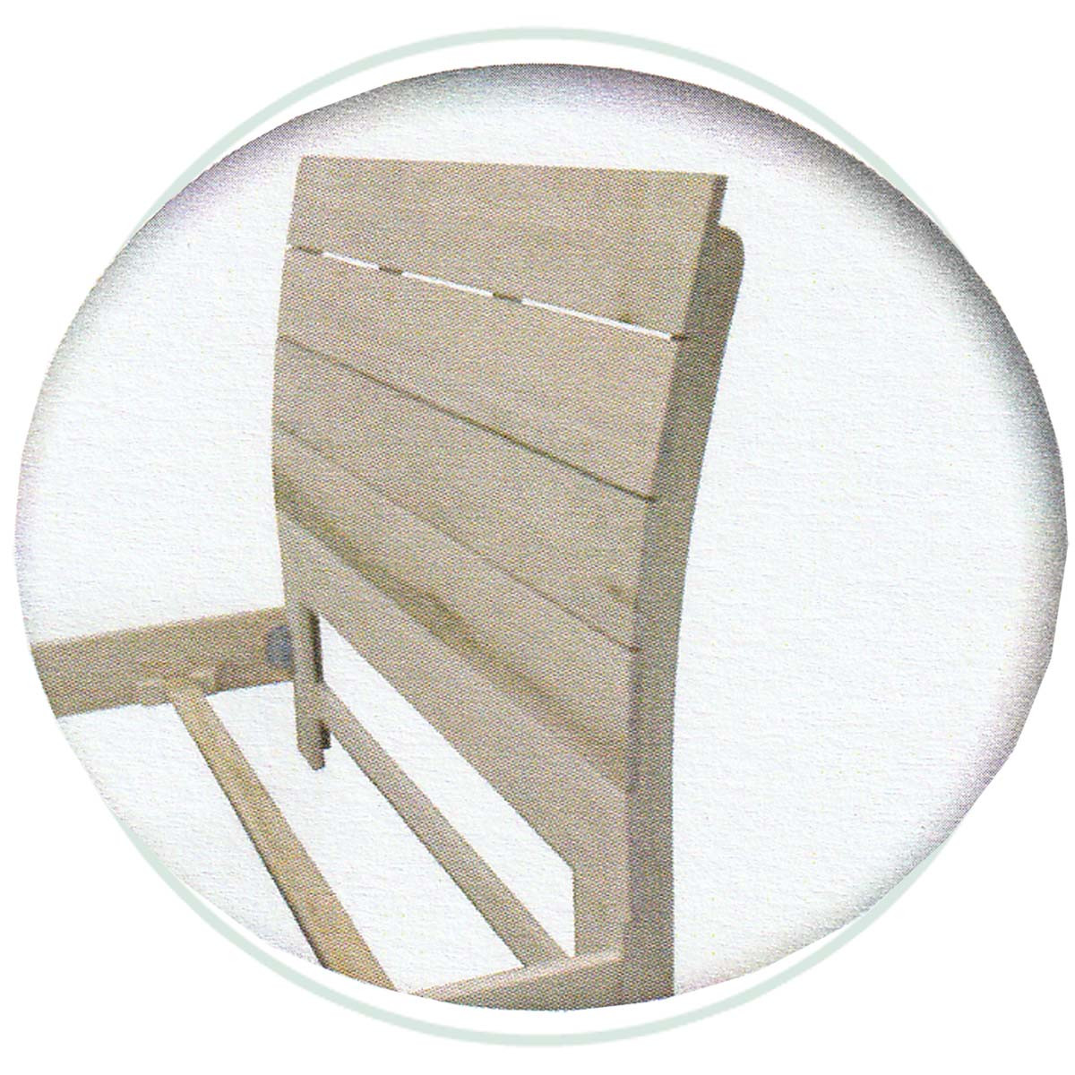 Wormy Maple Single Mila Sleigh Bed