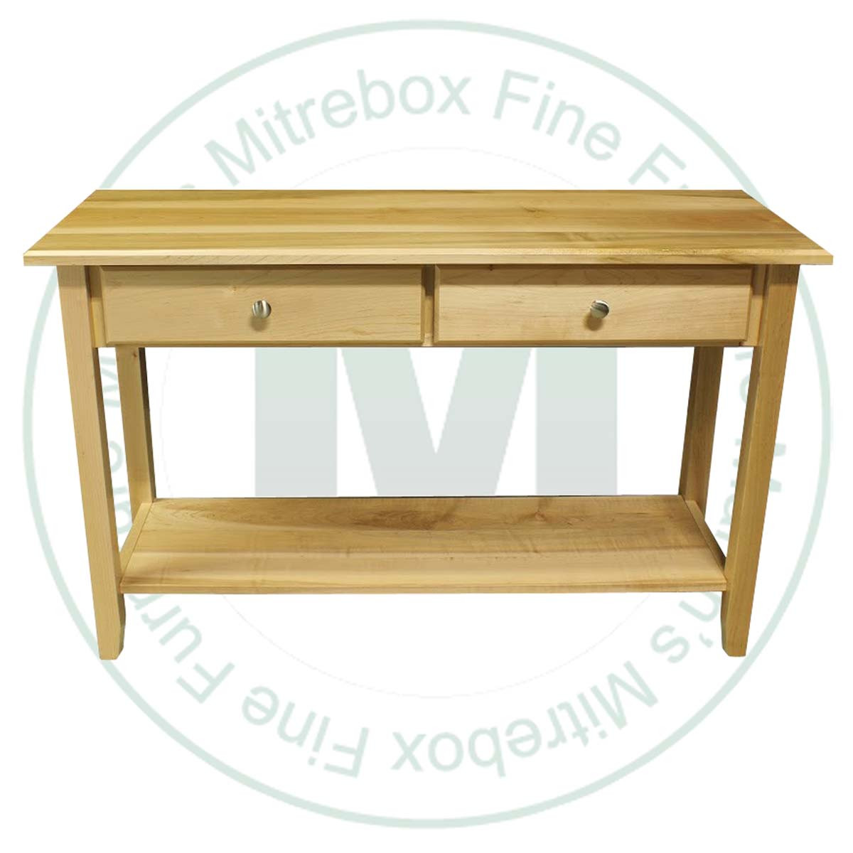 Oak Kennaway 2 Drawer Shelf Sofa Table