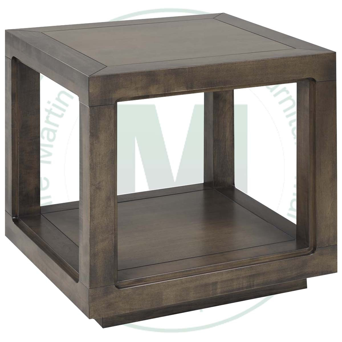Wormy Maple Salone End Table 20'' Deep x 24'' Wide x 24'' High.