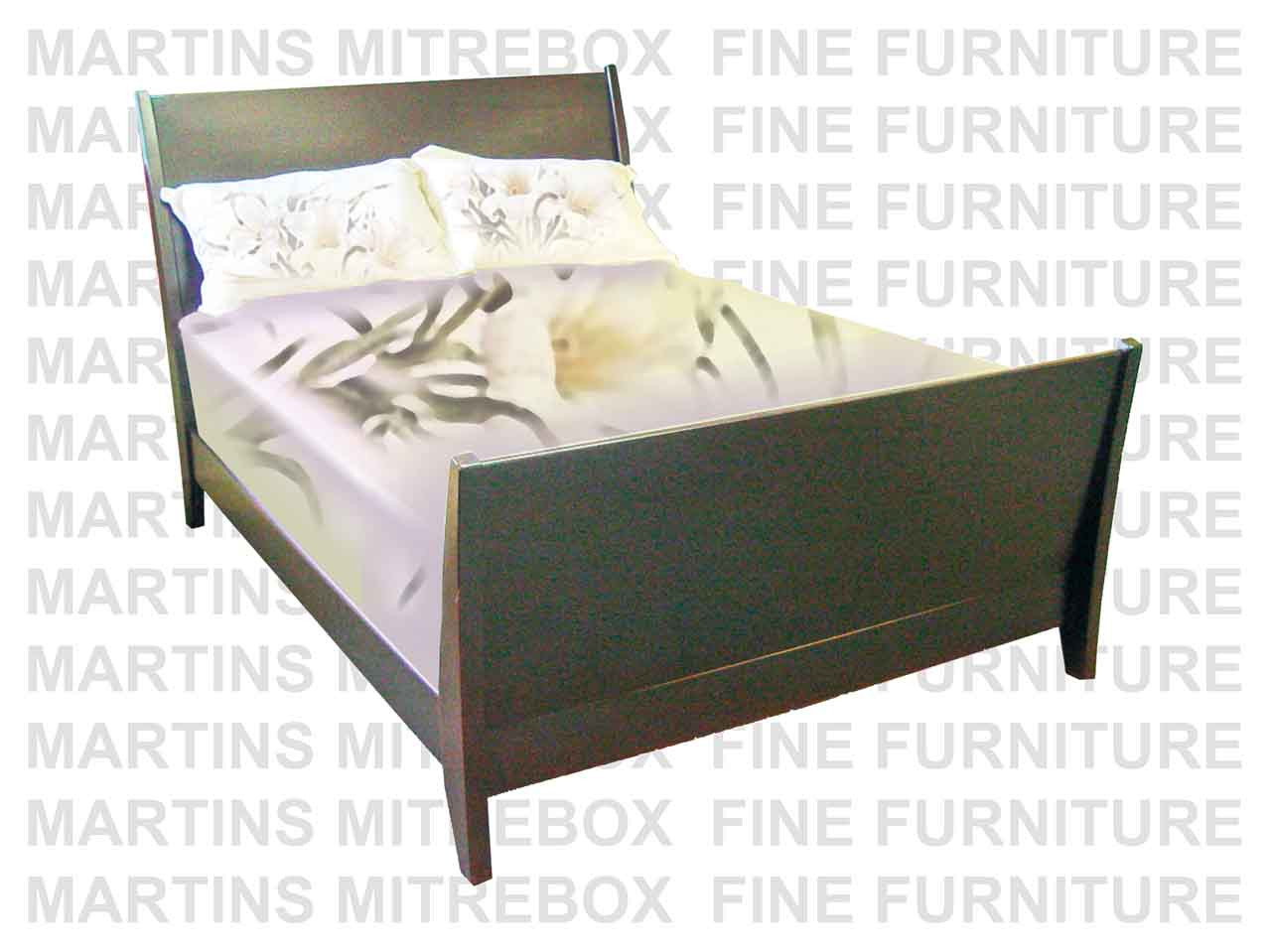 Pine King Pineton Panel Bed. Headboard 52'' High Footboard 36'' High