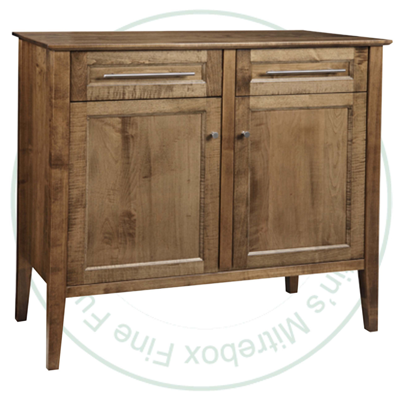 Oak Stockholm Sideboard 19.5''D x 40.5''W x 42''H With 2 Drawers And 2 Doors