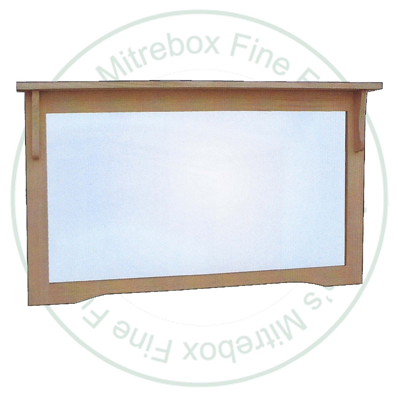 Pine Mission Wall Mirror 48''W x 30''H x 3''D