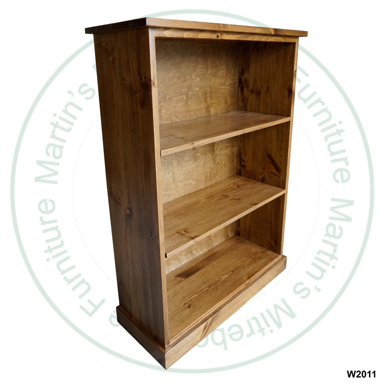 Maple Cottage Bookcase 36''W x 50''H x 14''D With 2 Adjustable Shelves.