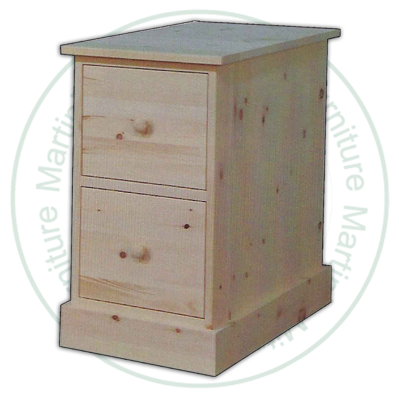 Pine Cottage Filing Cabinet 18''W x 30''H x 30''D With 2 Drawers