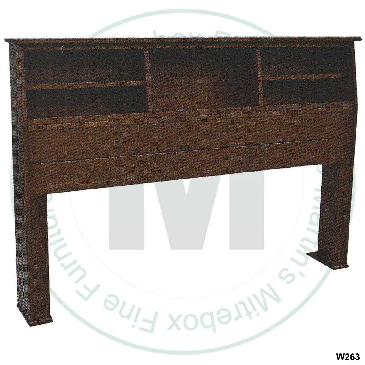 Queen Bookcase Headboards ( Basic ) 45'' Headboard ( Texture : Smooth. )
