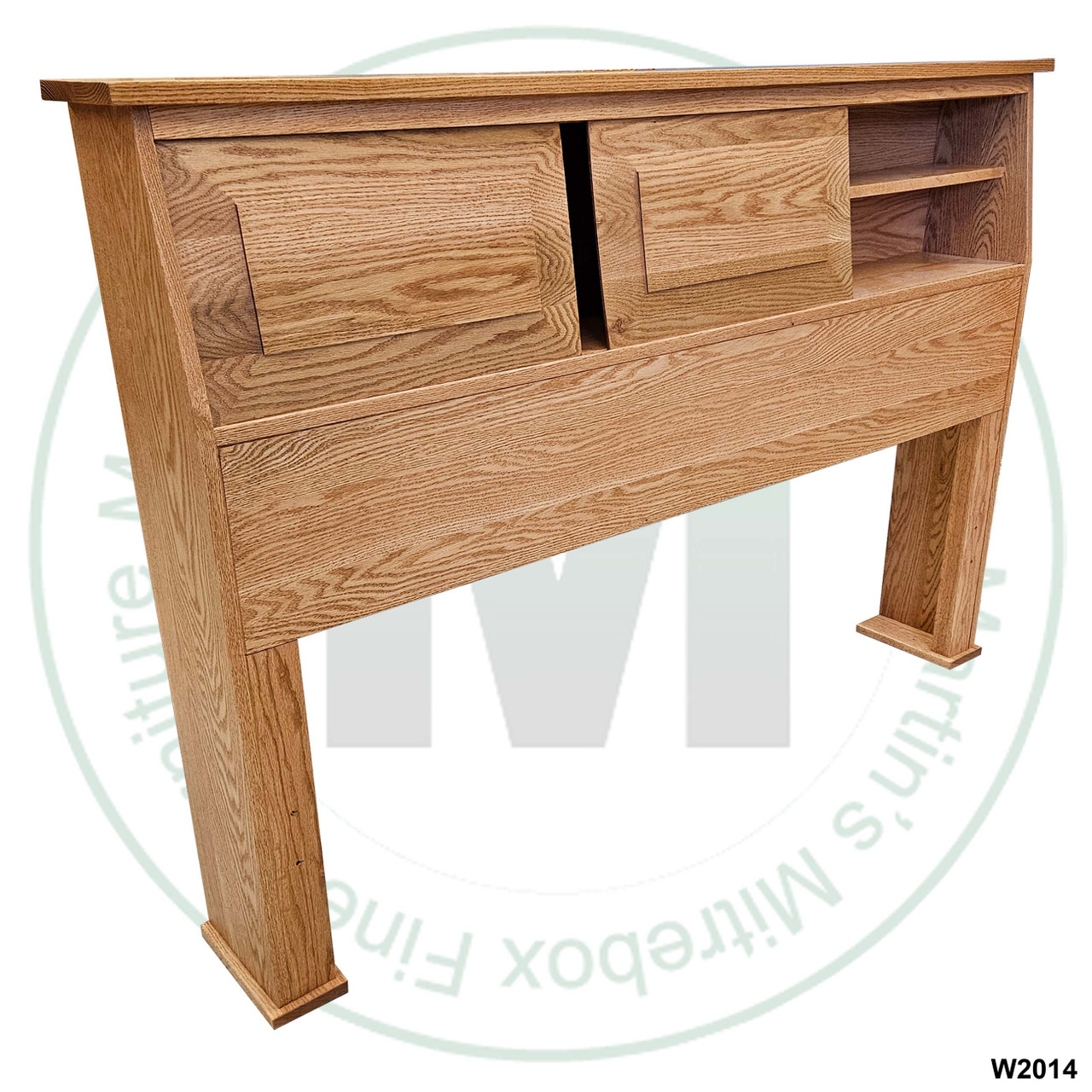 Oak King Bookcase Headboards ( Basic ) 45'' Headboard
