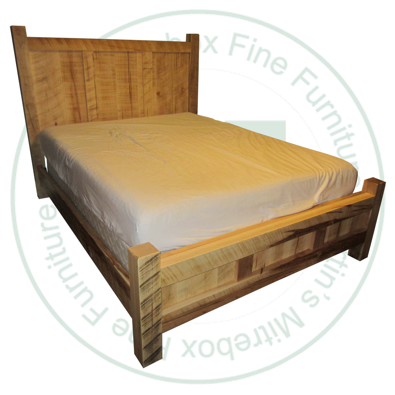 Pine Frontier Double Panel Bed Headboard 56'' Footboard 22''