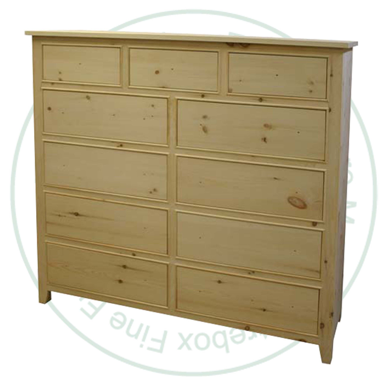 Maple A Series Dresser 56''H x 62''W x 19''D 11 Drawers