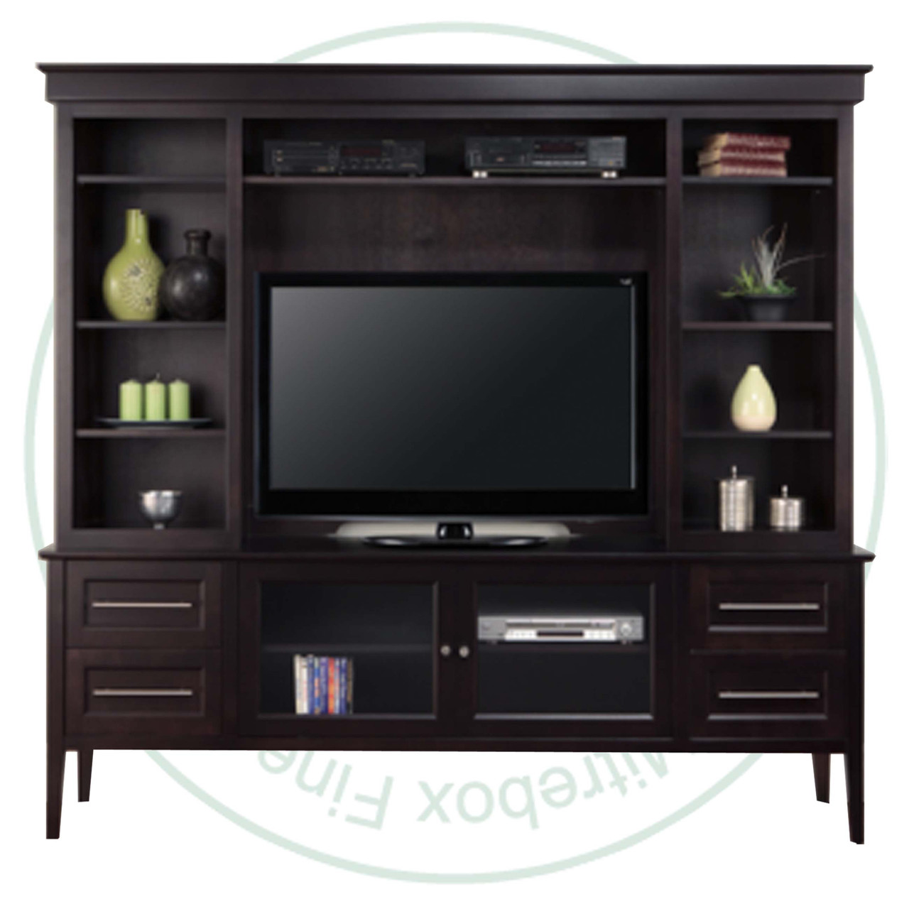 Oak Stockholm 84" HDTV Cabinet With Hutch