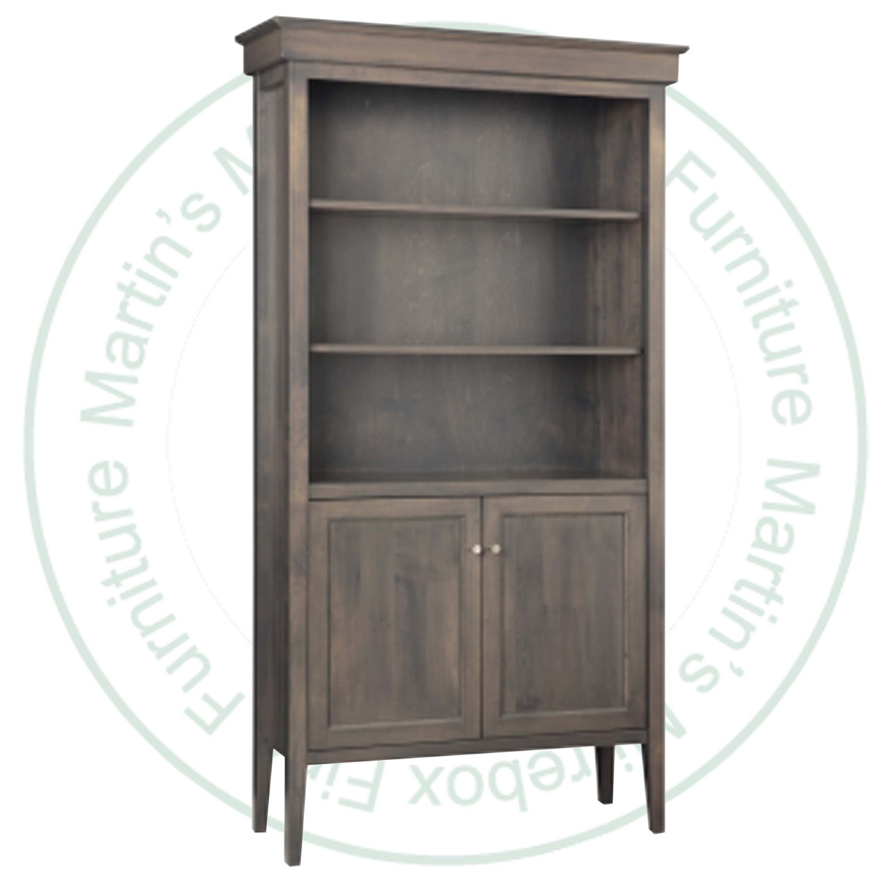 Oak Stockholm 80" Bookcase With Doors