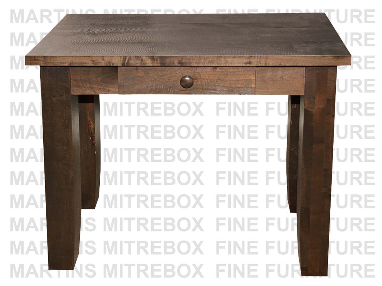 Pine Rough Sawn Hall Table With Drawer 14''D x 35''W x 30''H