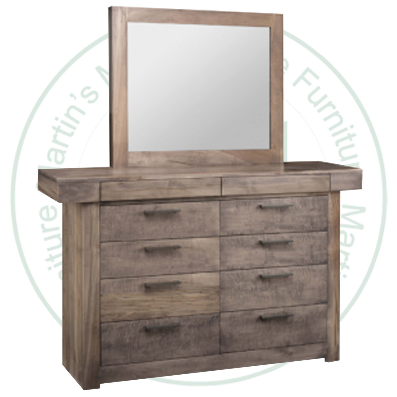 Maple Baxter Double Dresser 19''D x 69''W x 43.5''H With 10 Drawers