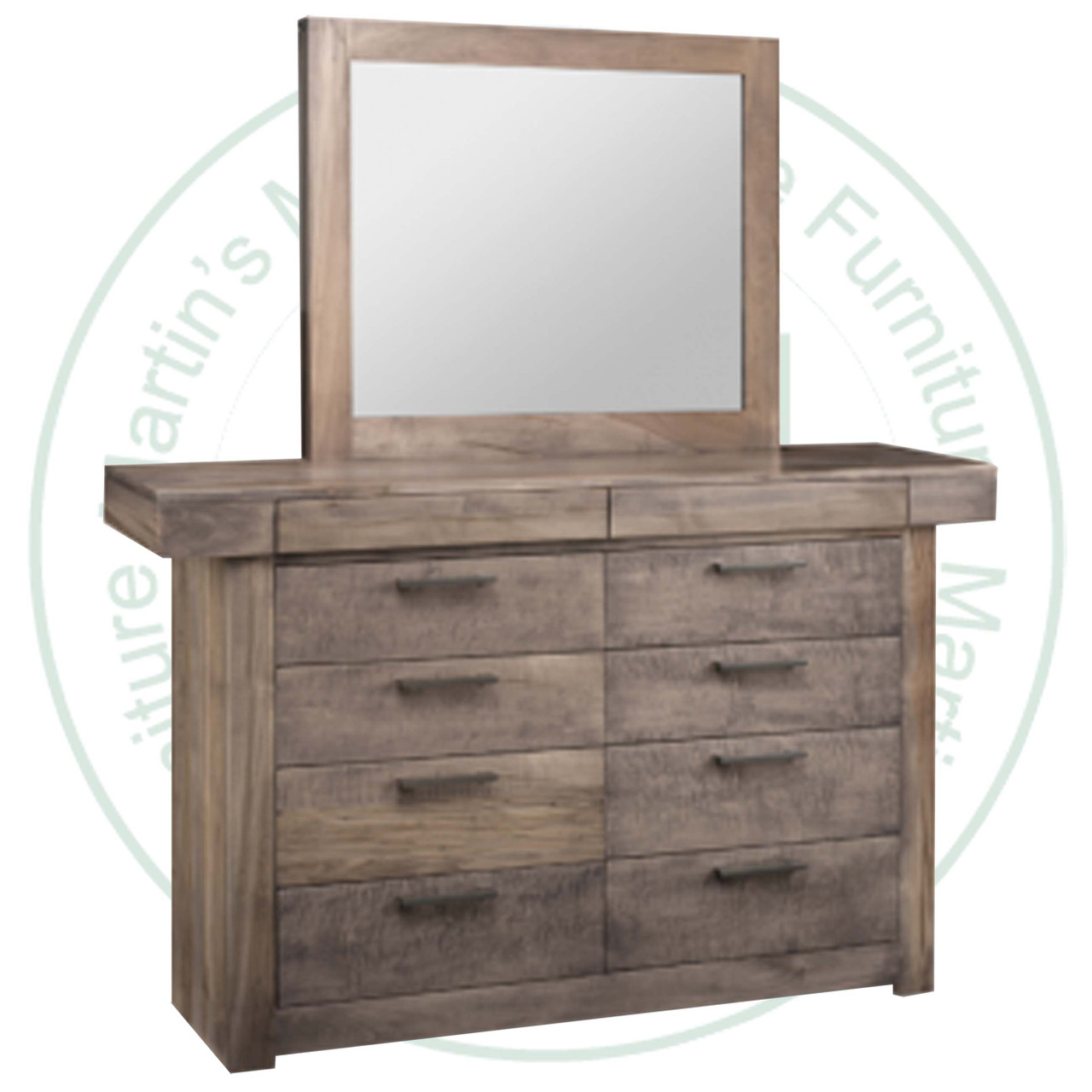 Oak Baxter Double Dresser 19''D x 69''W x 43.5''H With 10 Drawers