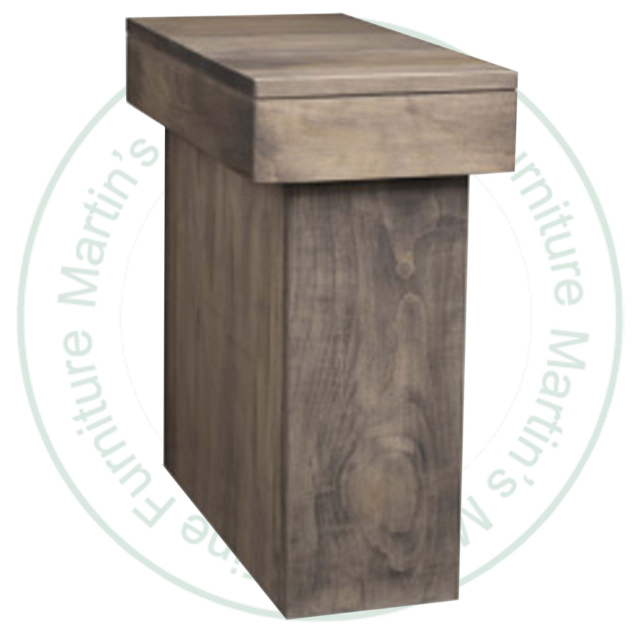 Oak Baxter Chair Side Table 23''D x 13''W x 26''H