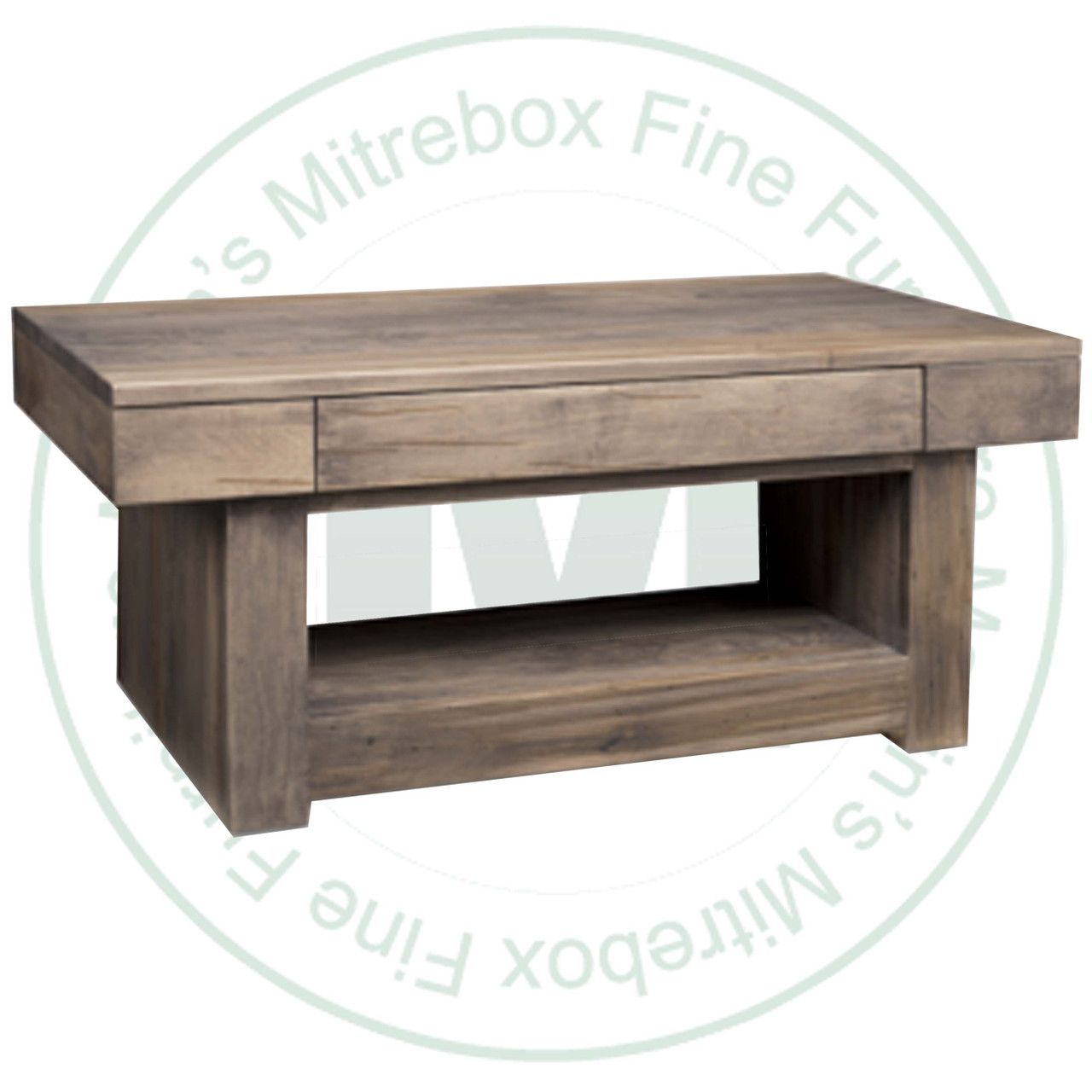 Oak Baxter Coffee Table 23''D x 46''W x 19''H With 1 Drawer