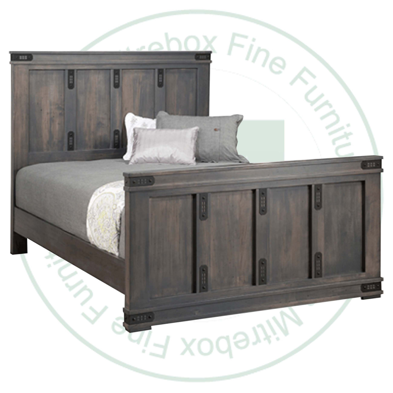Maple Gastown King Bed Complete With High Footboard Headboard 58'' Footboard 32''
