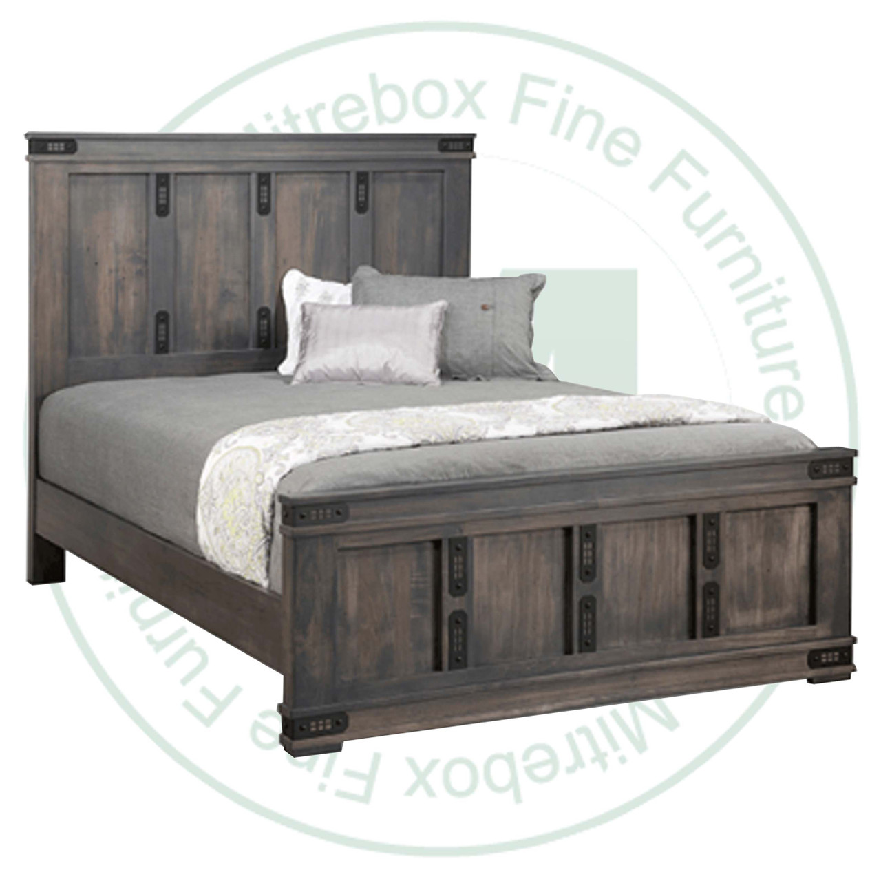 Maple Gastown King Bed Complete With Low Footboard Headboard 58'' Footboard 24''